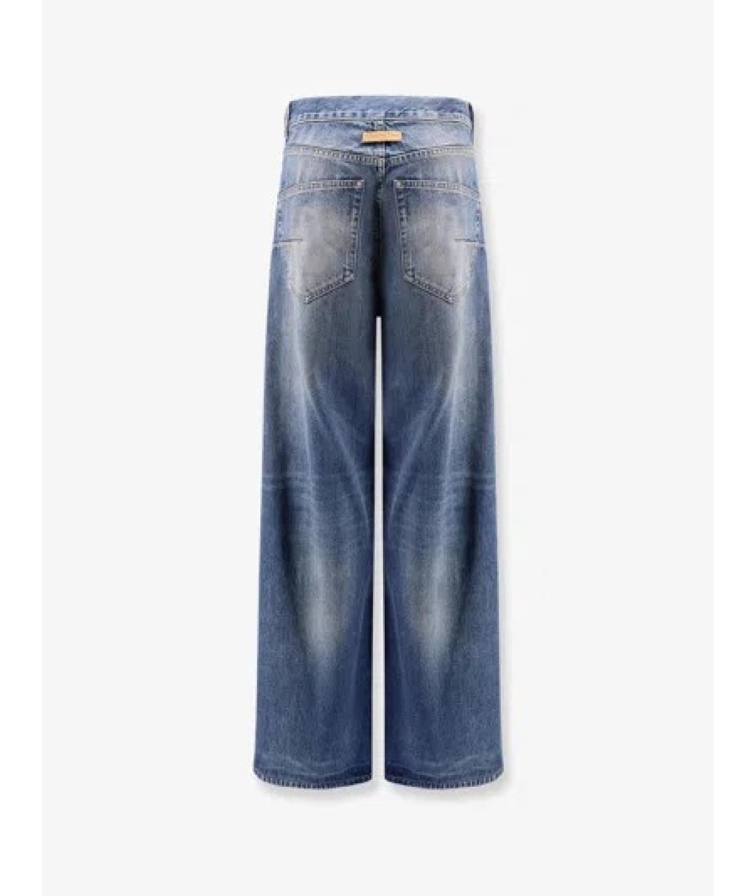 CHRISTIAN DIOR Синие хлопковые прямые джинсы, фото 2
