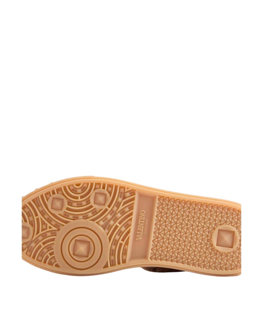 VALENTINO Бежевые текстильные кроссовки, фото 6