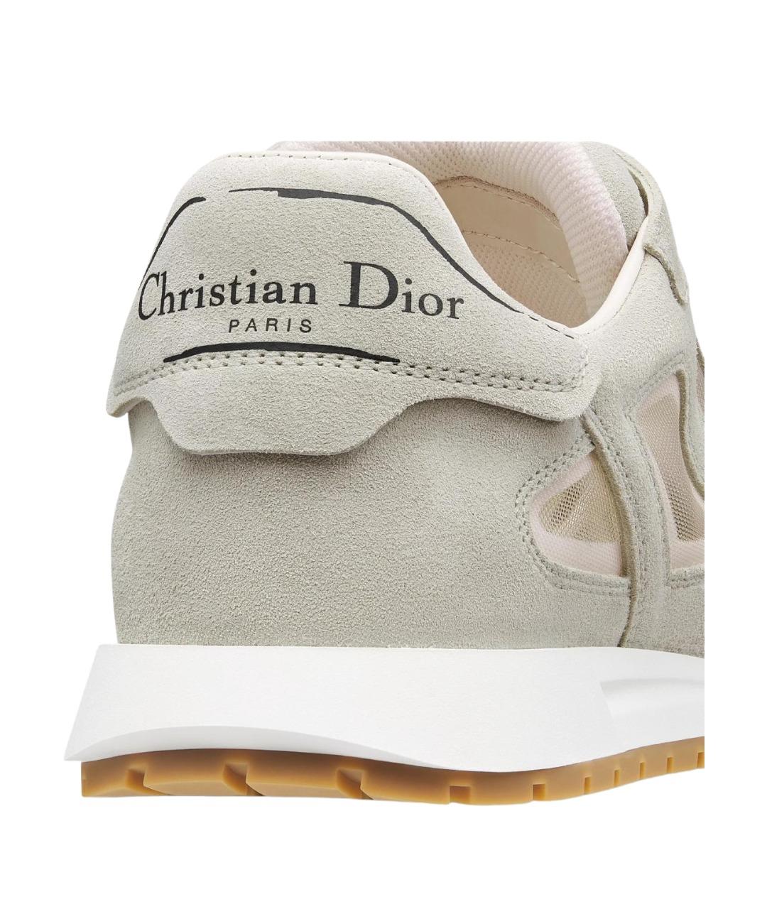 CHRISTIAN DIOR Белые кожаные кроссовки, фото 4