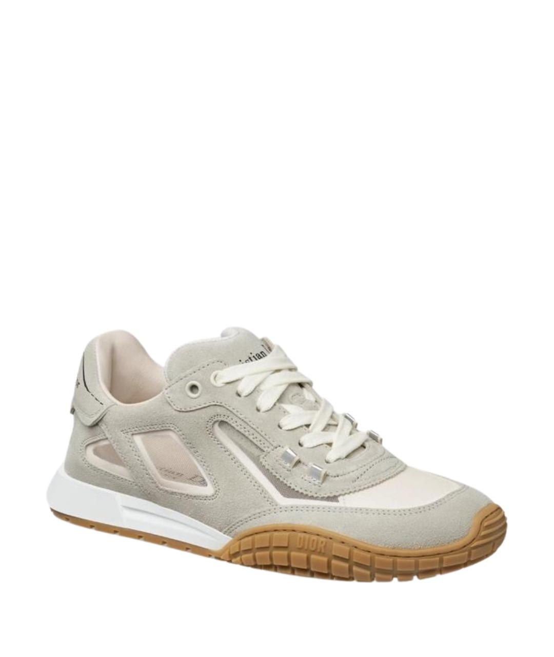 CHRISTIAN DIOR Белые кожаные кроссовки, фото 2