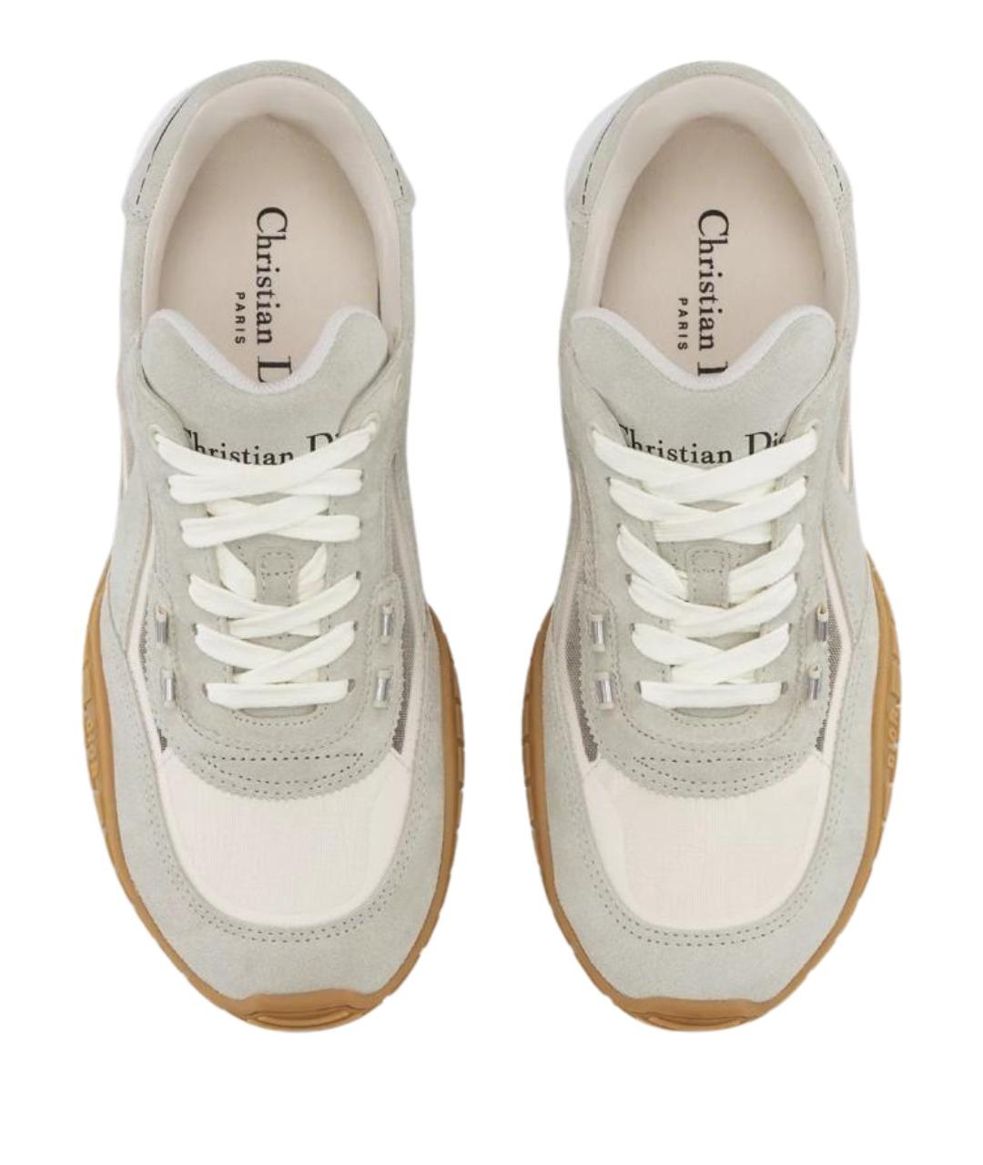 CHRISTIAN DIOR Белые кожаные кроссовки, фото 3
