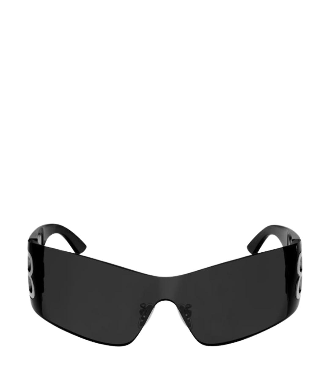 BALENCIAGA Черные пластиковые солнцезащитные очки, фото 1