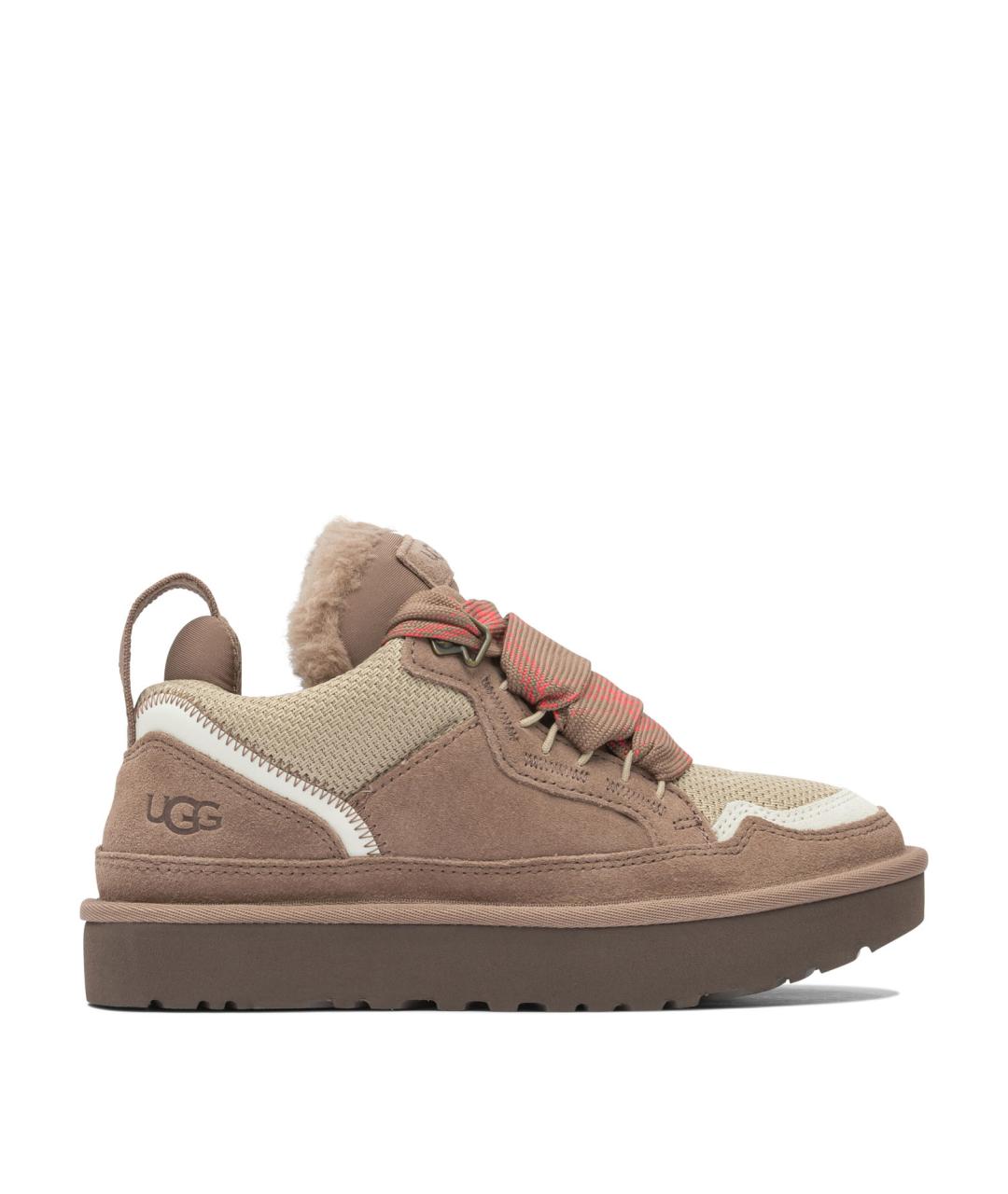 UGG Коричневые кожаные кроссовки, фото 1