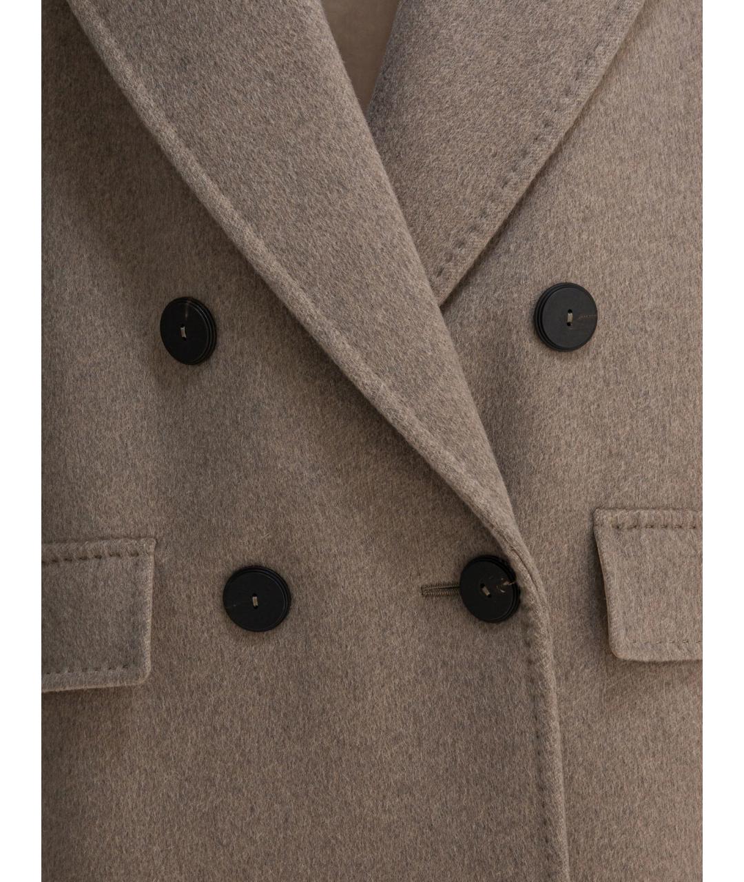 MAX MARA Коричневое кашемировое пальто, фото 3
