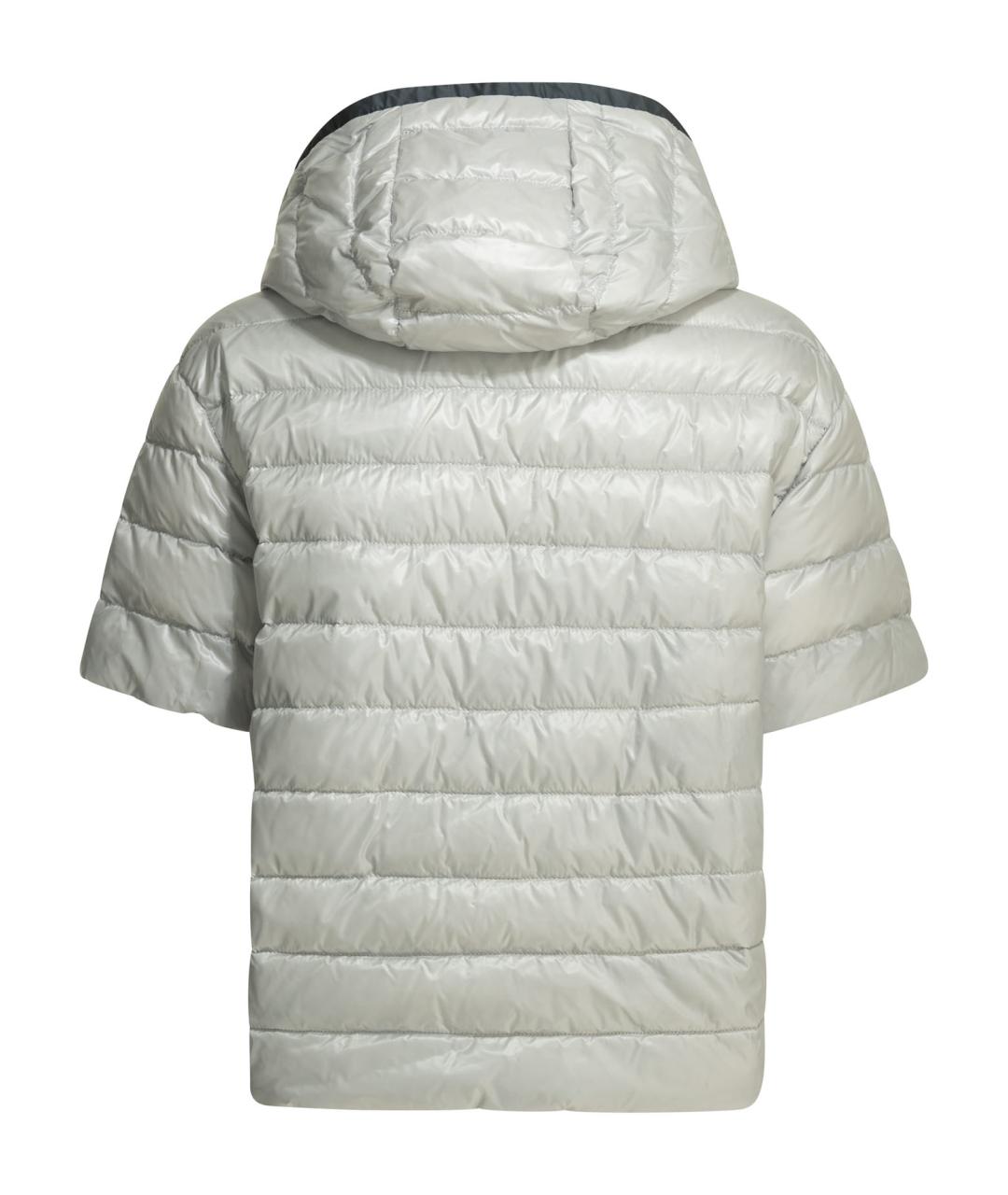 HERNO Синяя полиамидовая куртка, фото 4