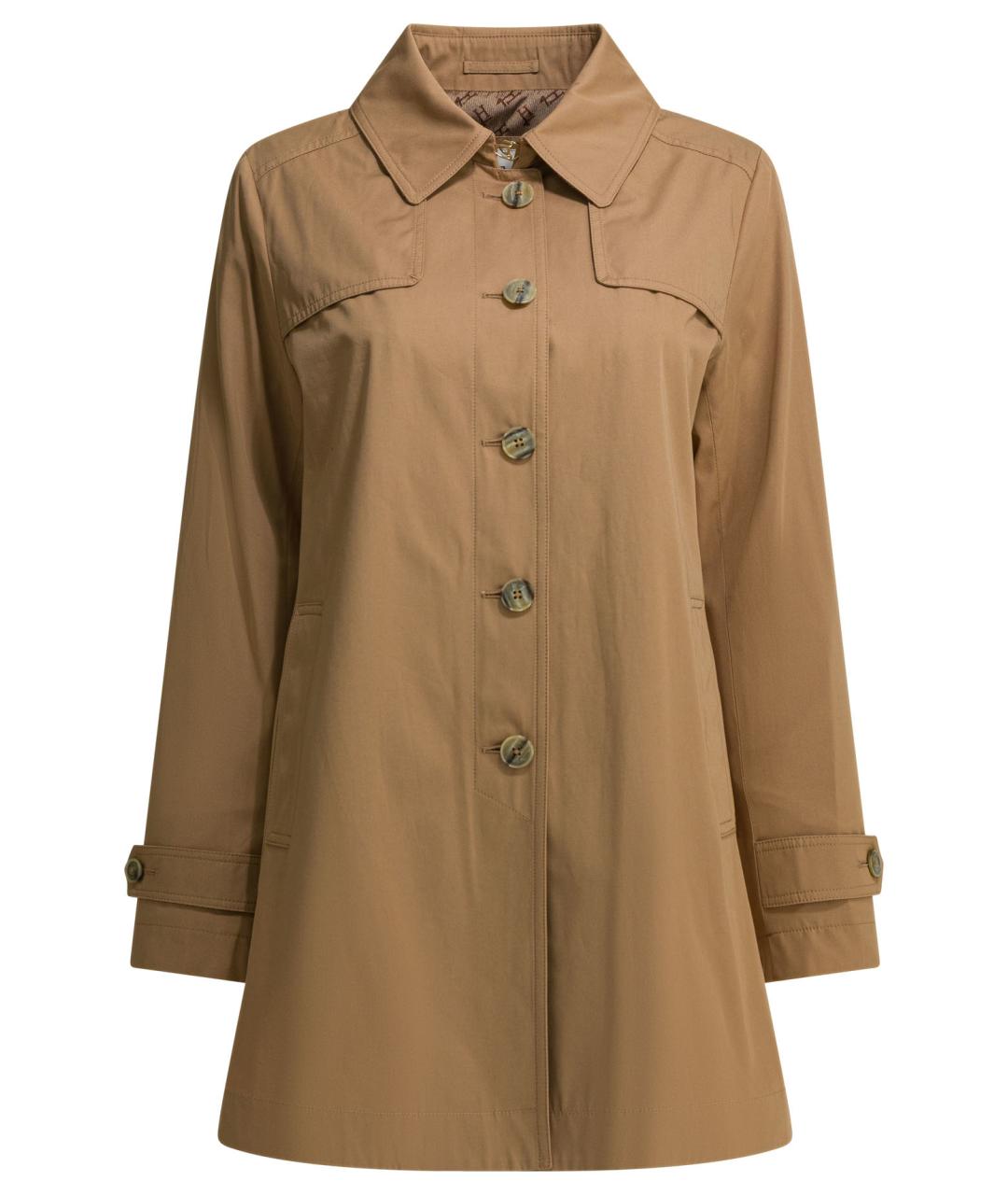 HERNO Бежевый хлопковый тренч/плащ, фото 1