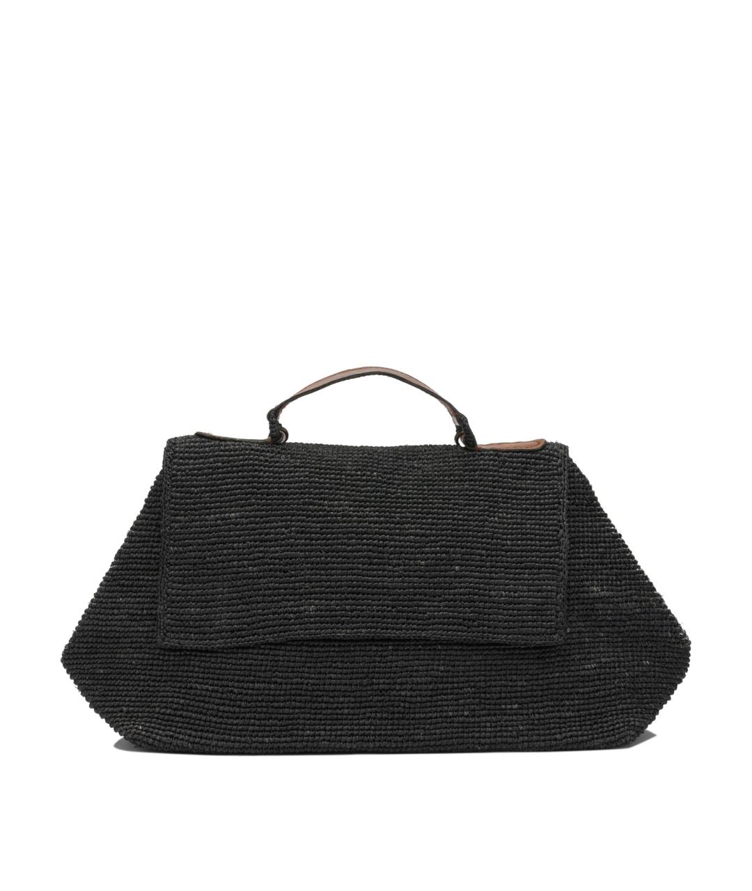 IBELIV Черная пелетеная сумка с короткими ручками, фото 1