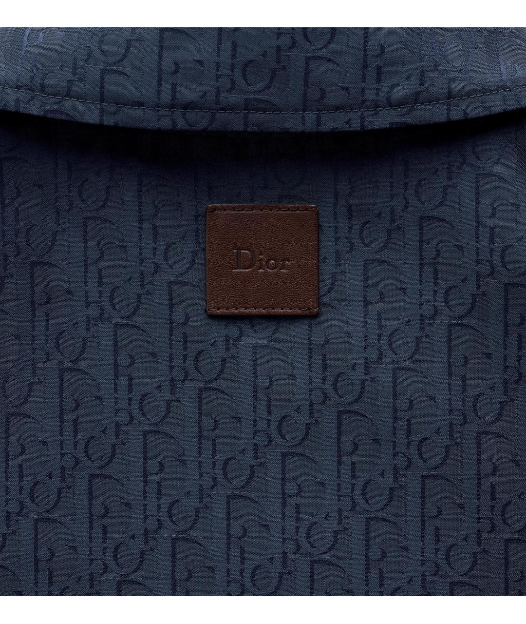 CHRISTIAN DIOR Синяя полиэстеровая куртка, фото 3