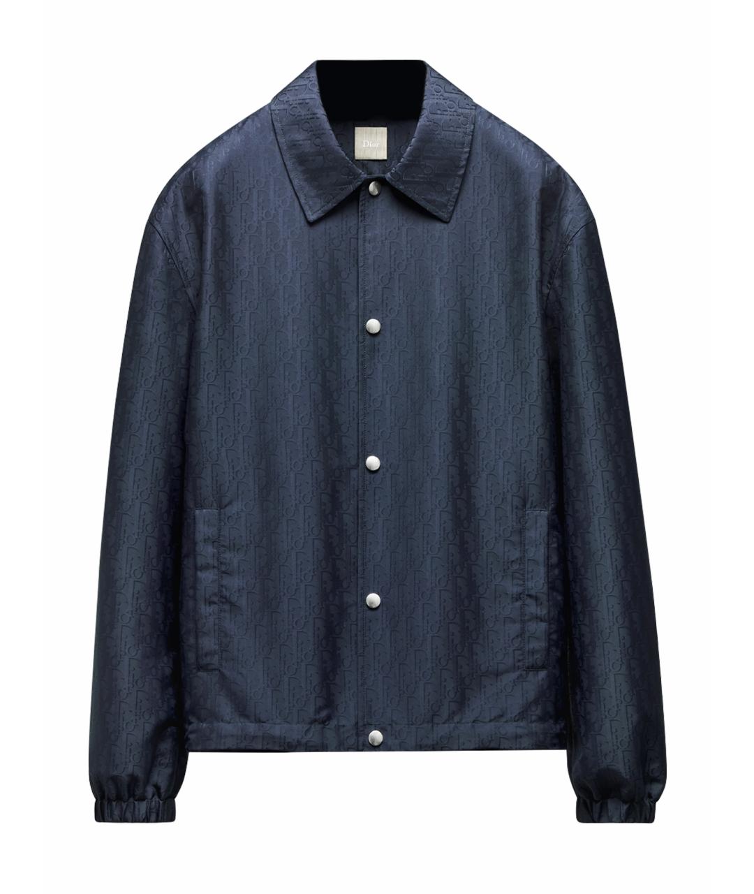 CHRISTIAN DIOR Синяя полиэстеровая куртка, фото 1