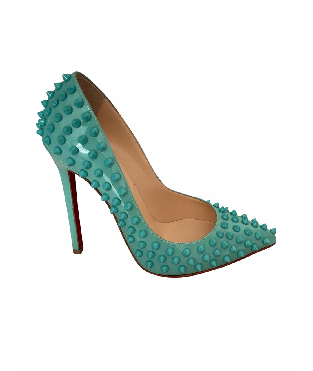 CHRISTIAN LOUBOUTIN Бирюзовые туфли из лакированной кожи, фото 1