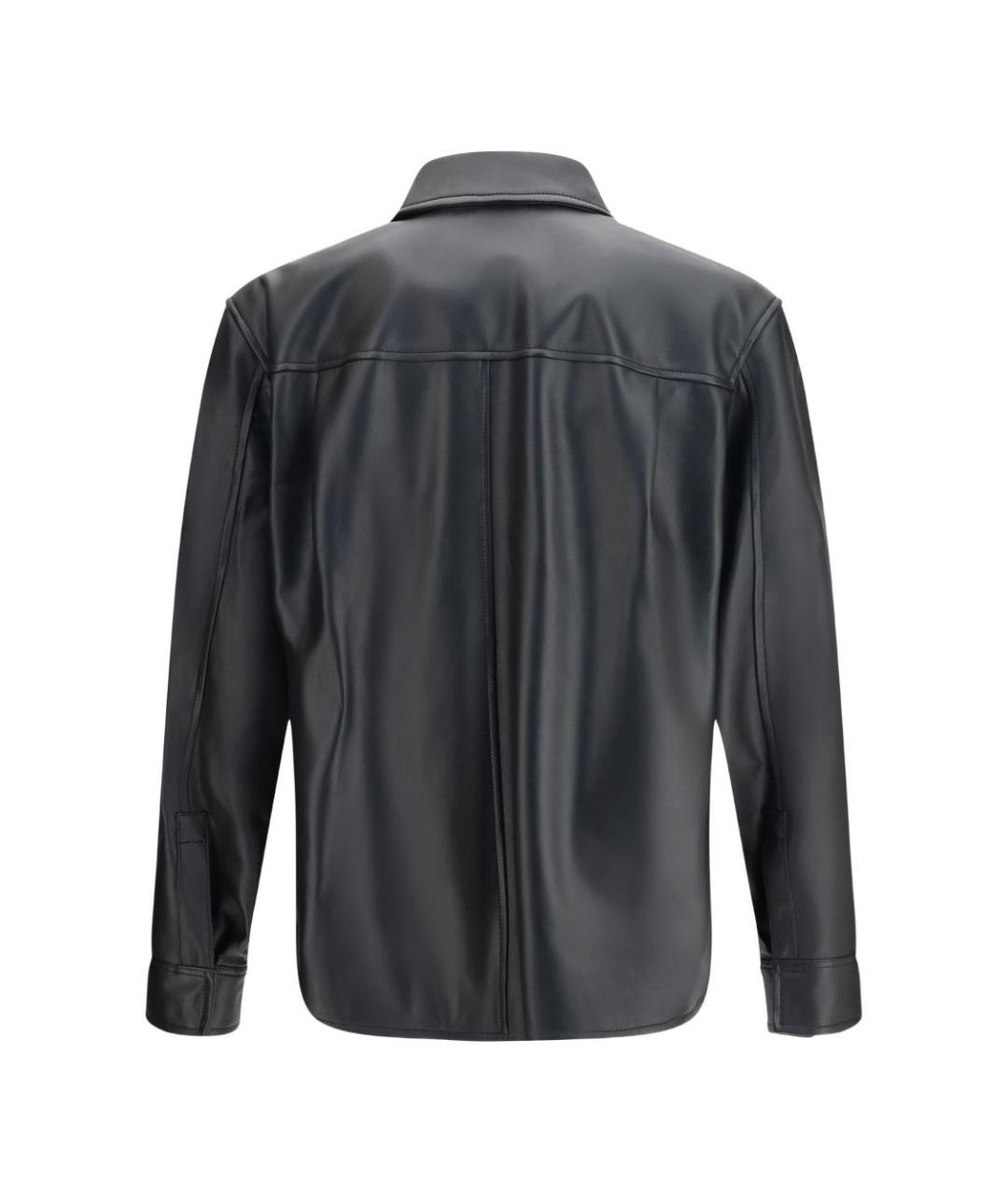 LOEWE Черная кожаная куртка, фото 2