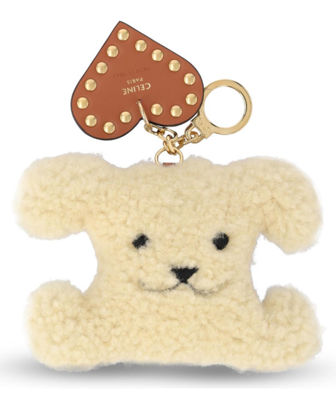 CELINE Бежевый брелок, фото 1