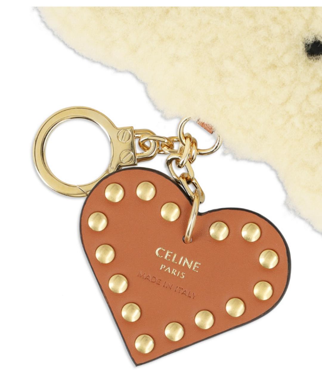 CELINE Бежевый брелок, фото 2