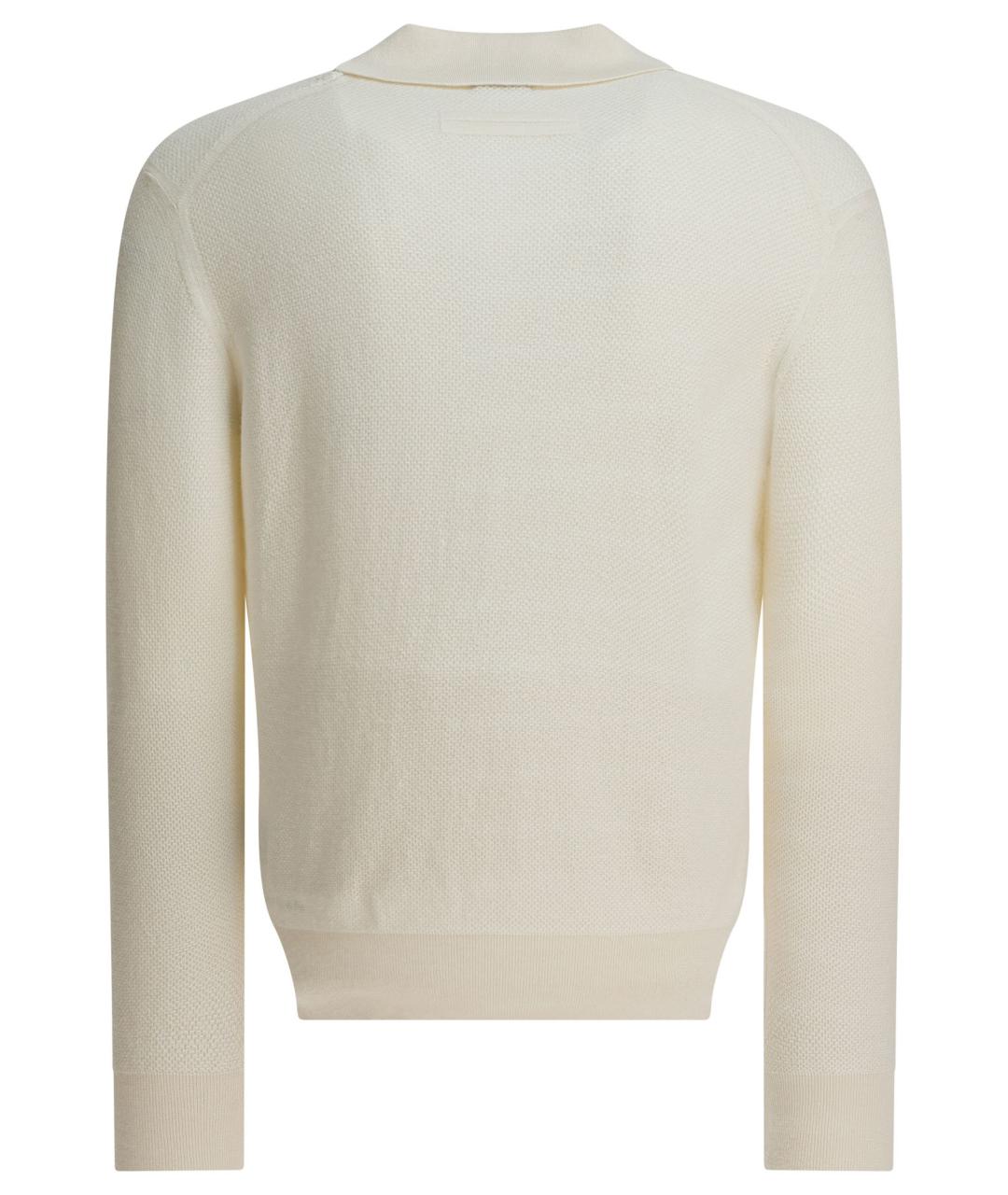 ZEGNA Белый кашемировый джемпер / свитер, фото 2