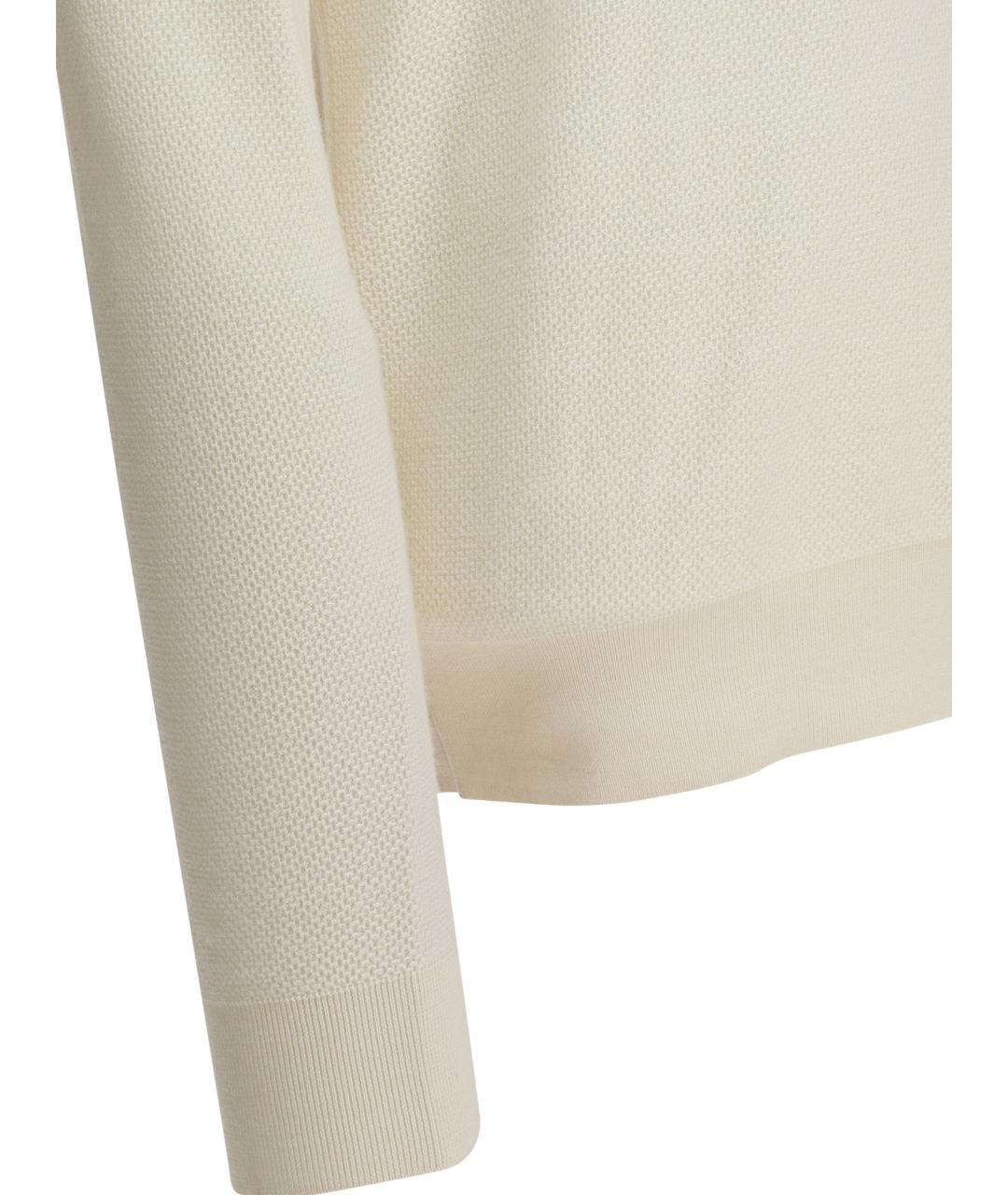 ZEGNA Белый кашемировый джемпер / свитер, фото 4