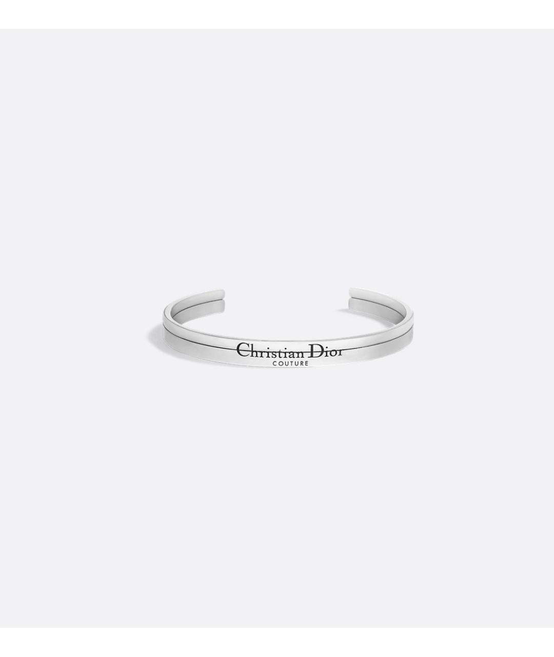 CHRISTIAN DIOR Серебрянный металлический браслет, фото 1