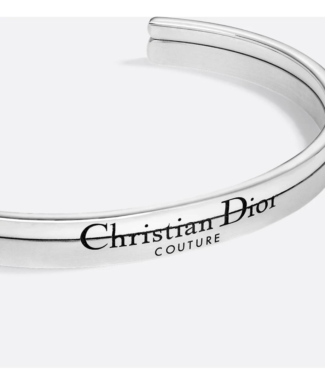 CHRISTIAN DIOR Серебрянный металлический браслет, фото 3