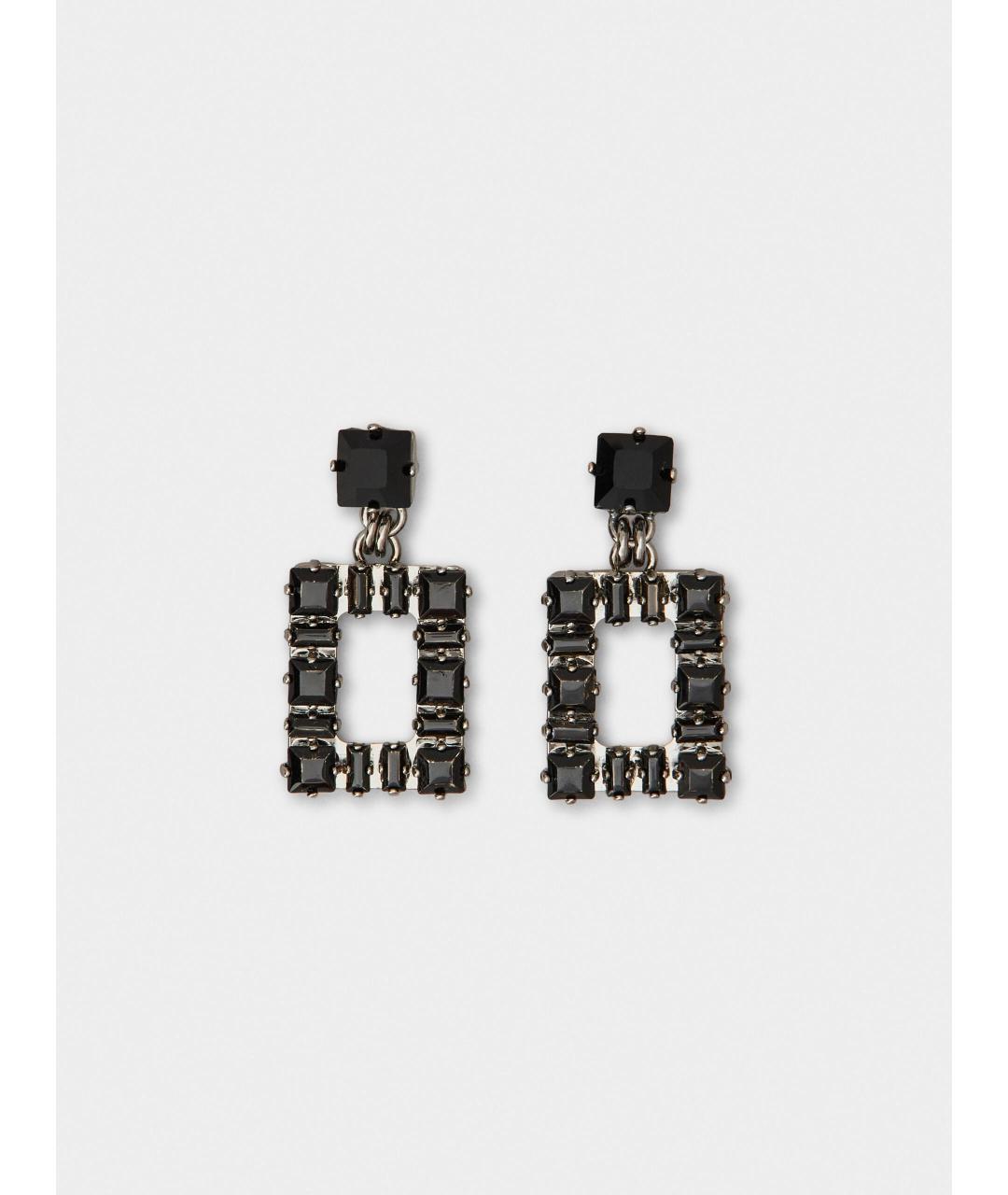 ROGER VIVIER Черные металлические серьги, фото 1