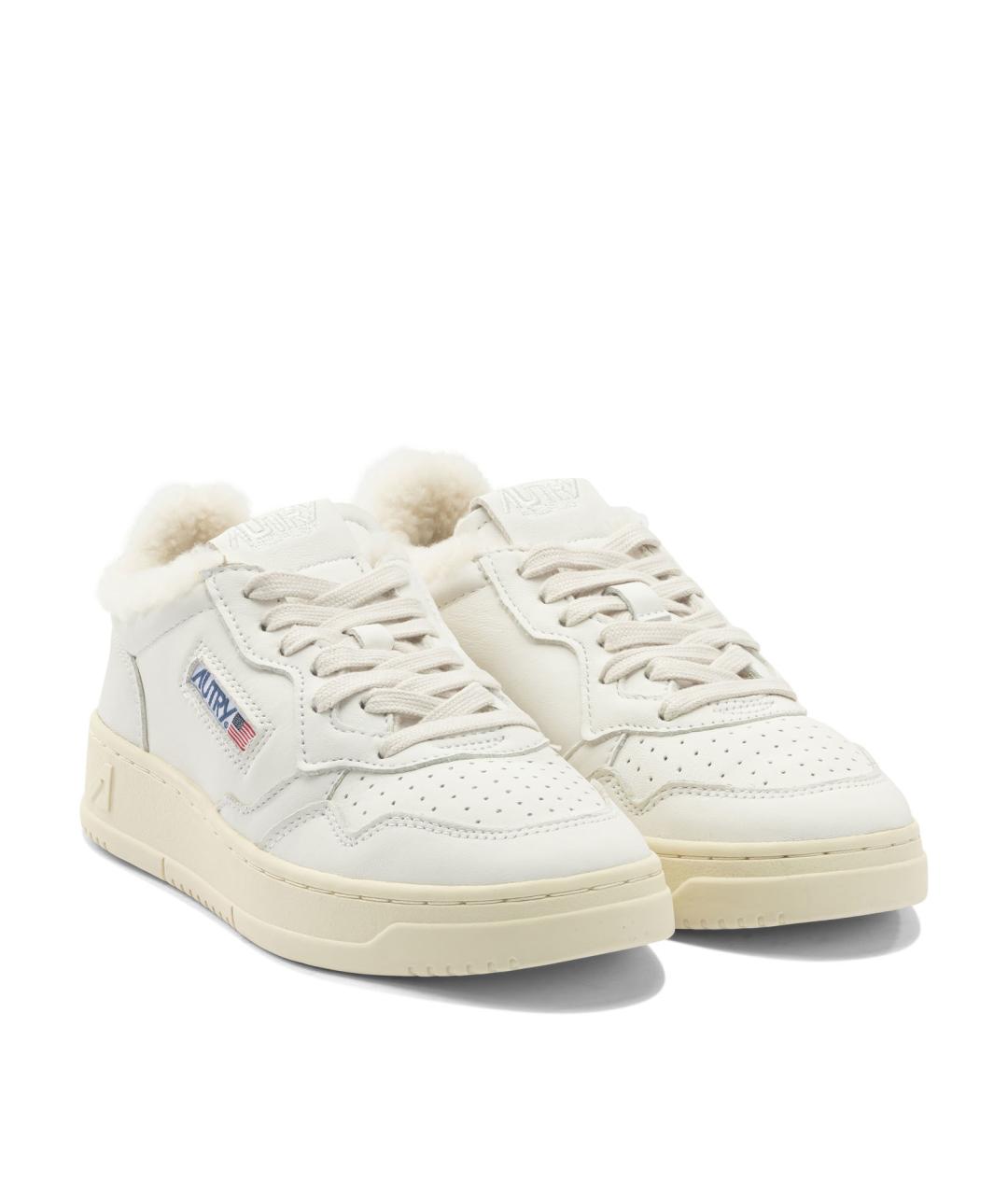 AUTRY Белые кожаные кроссовки, фото 3