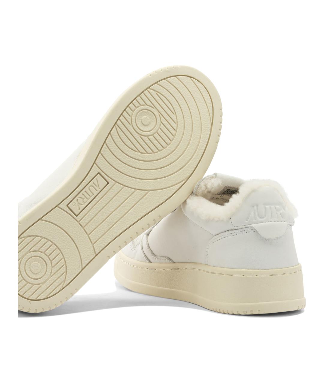 AUTRY Белые кожаные кроссовки, фото 5