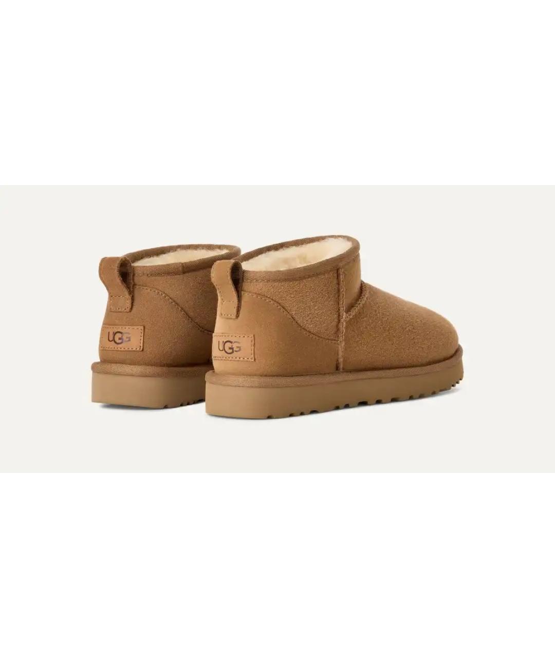 UGG AUSTRALIA Коричневые замшевые ботинки, фото 2