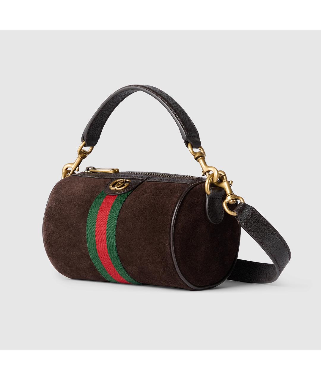 GUCCI Коричневая кожаная сумка на плечо, фото 3
