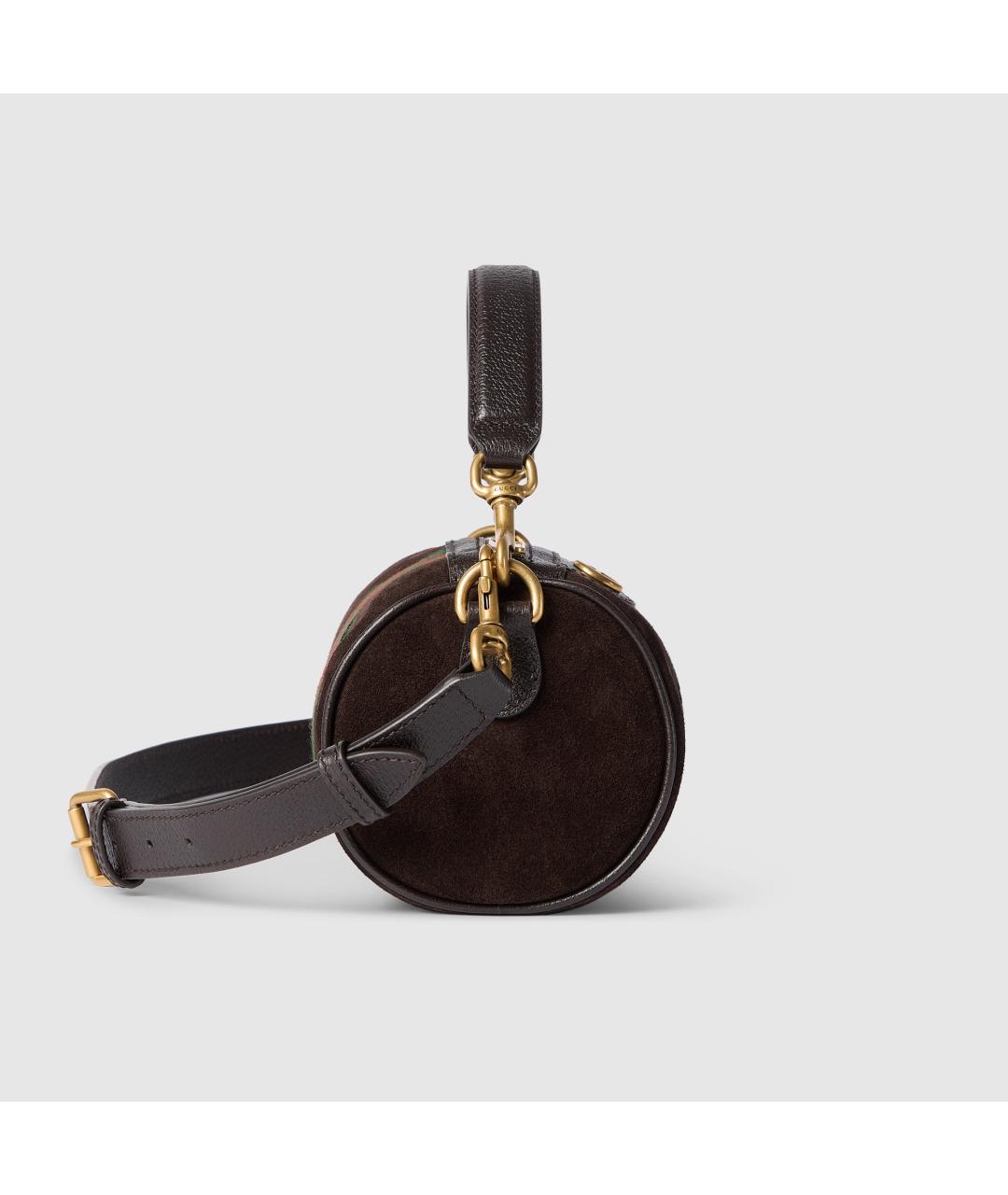 GUCCI Коричневая кожаная сумка на плечо, фото 5