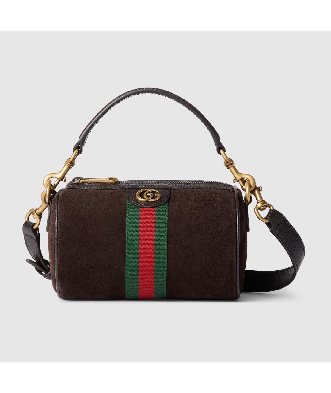 GUCCI Коричневая кожаная сумка на плечо, фото 7