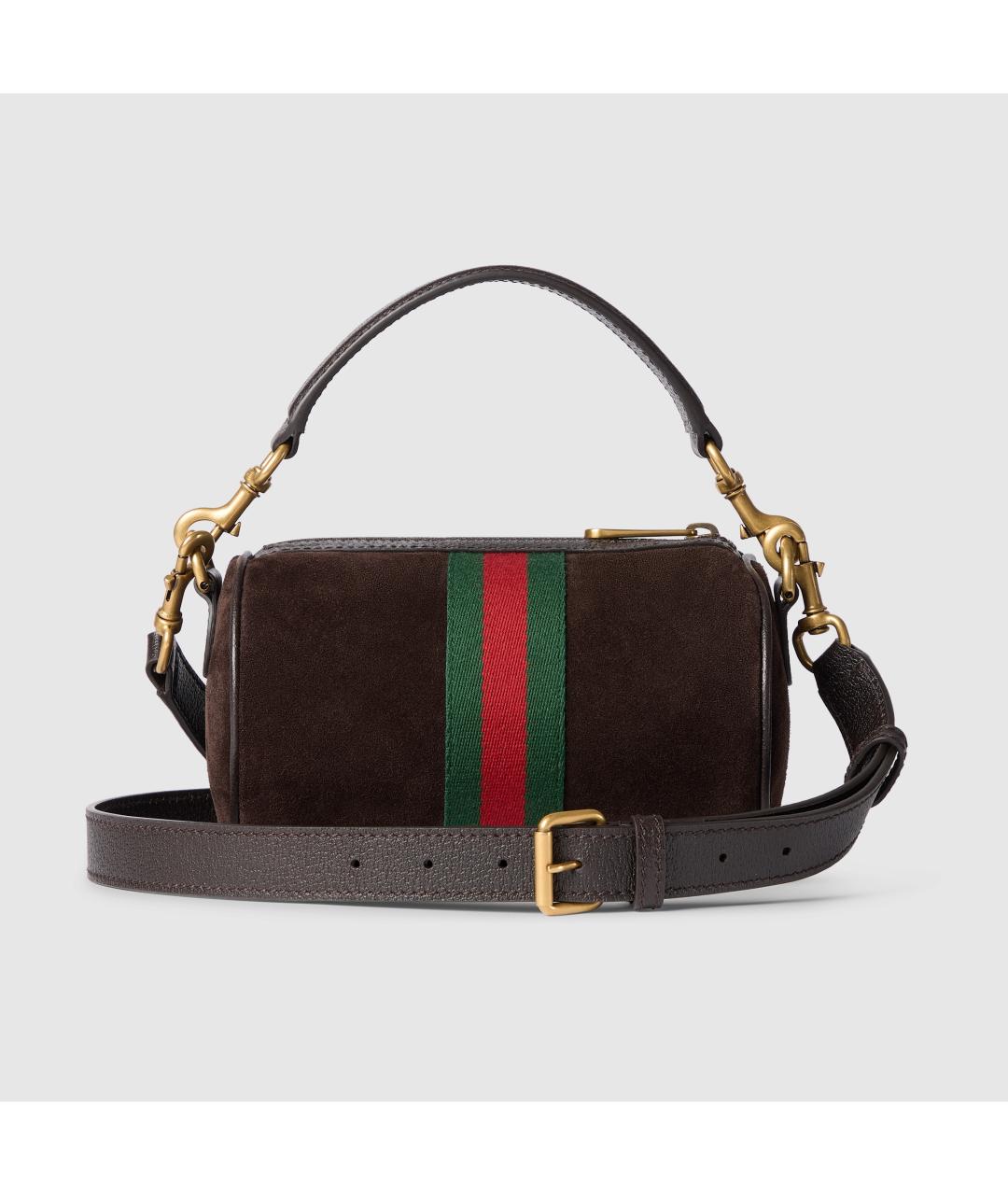 GUCCI Коричневая кожаная сумка на плечо, фото 2