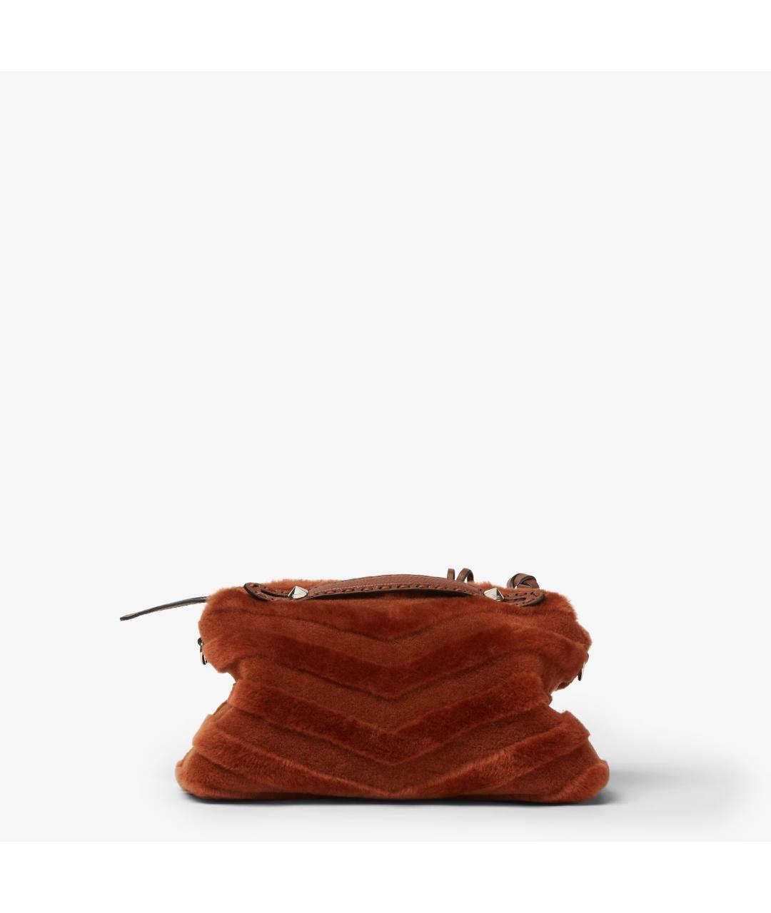 FENDI Красная меховая сумка через плечо, фото 3