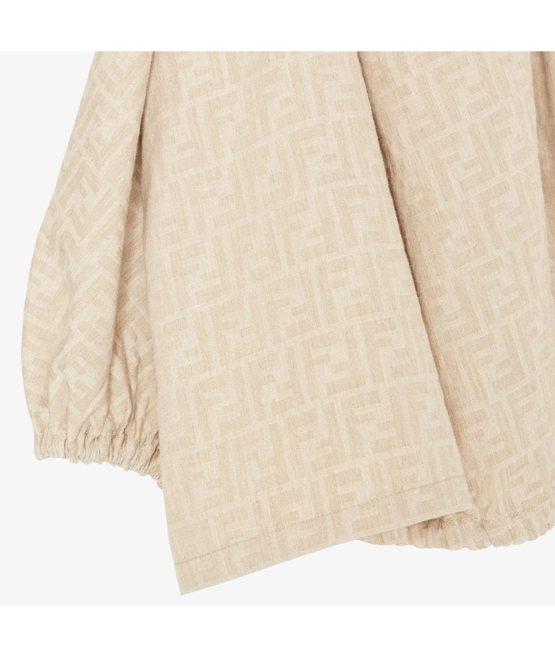 FENDI Бежевая хлопковая куртка, фото 3