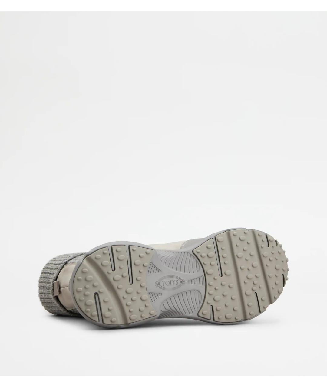 TOD'S Серые замшевые ботинки, фото 4