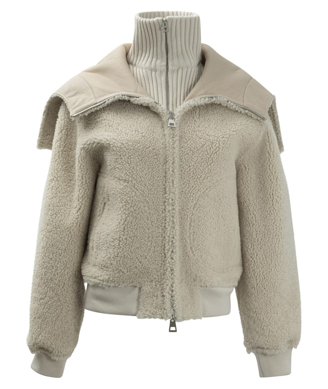 CHRISTIAN DIOR Бежевая кожаная куртка, фото 2