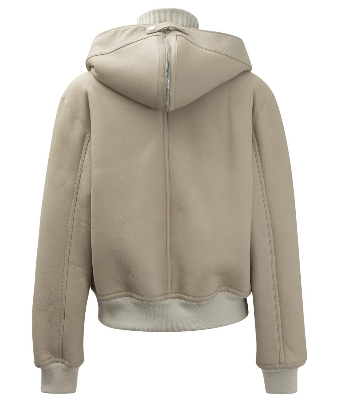 CHRISTIAN DIOR Бежевая кожаная куртка, фото 3