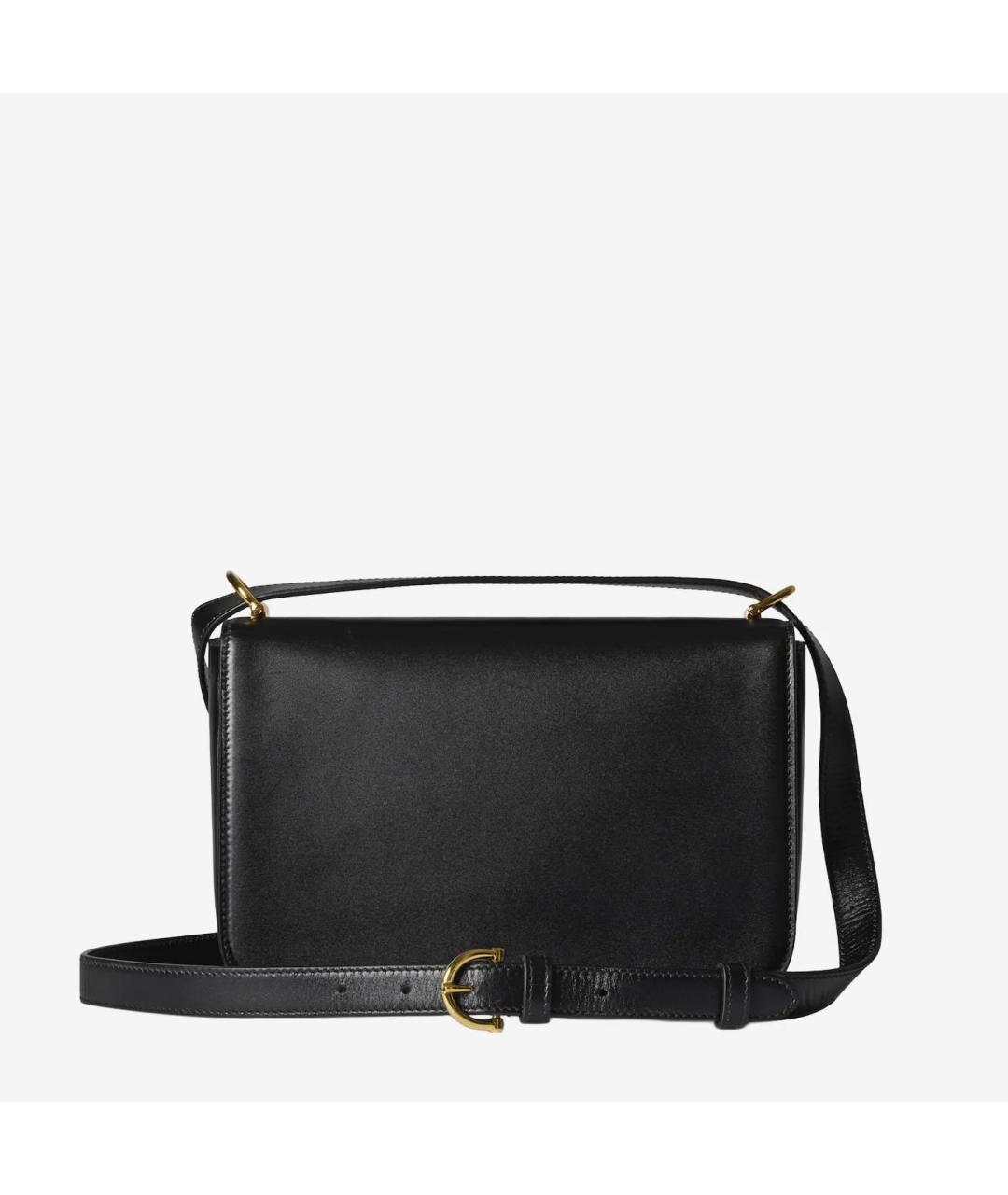 GUCCI Черная кожаная сумка через плечо, фото 4