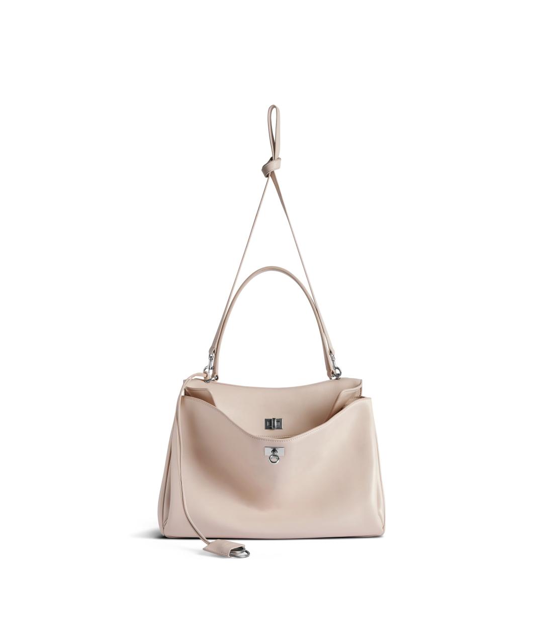 BALENCIAGA Розовая кожаная сумка через плечо, фото 6