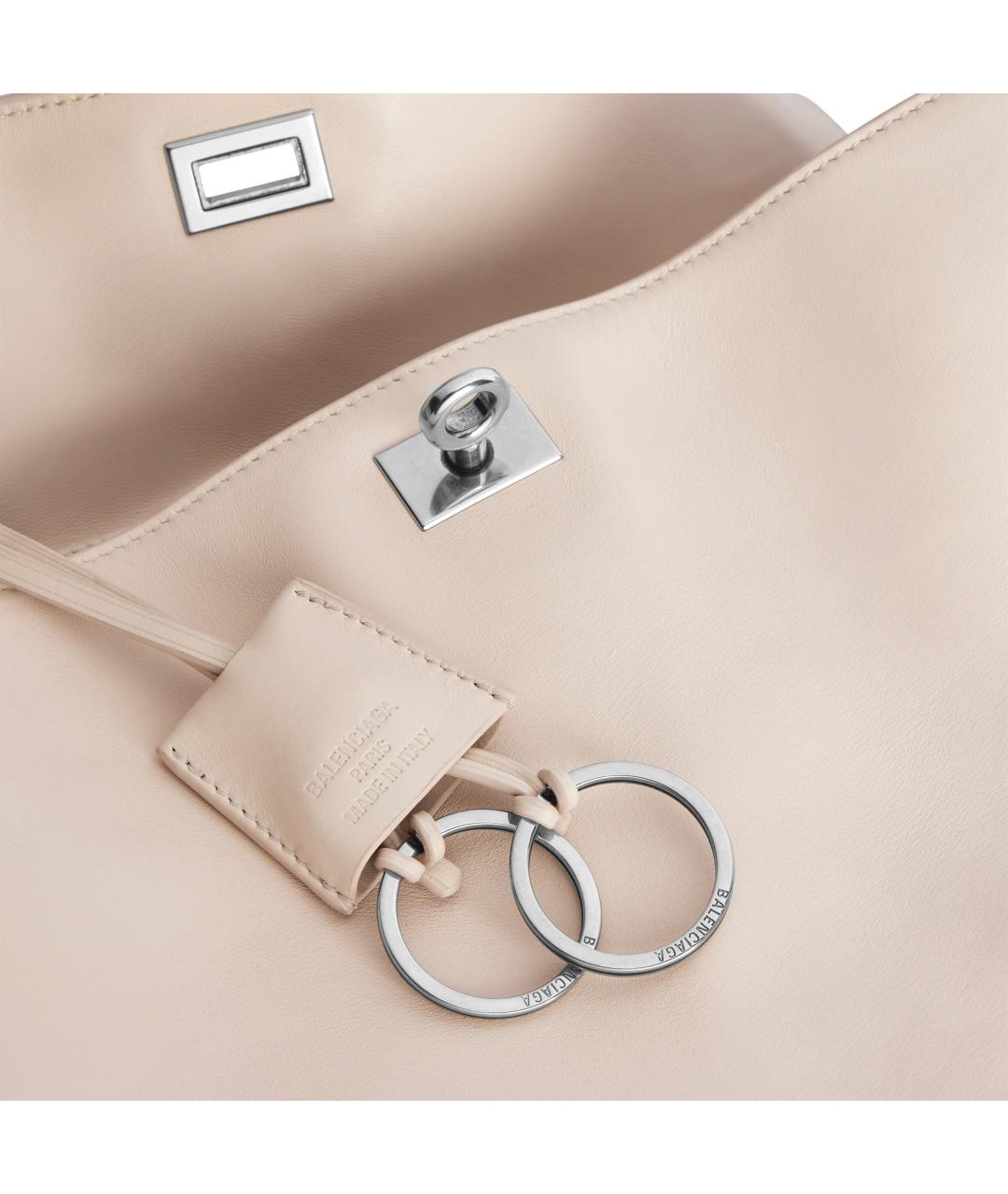 BALENCIAGA Розовая кожаная сумка через плечо, фото 3