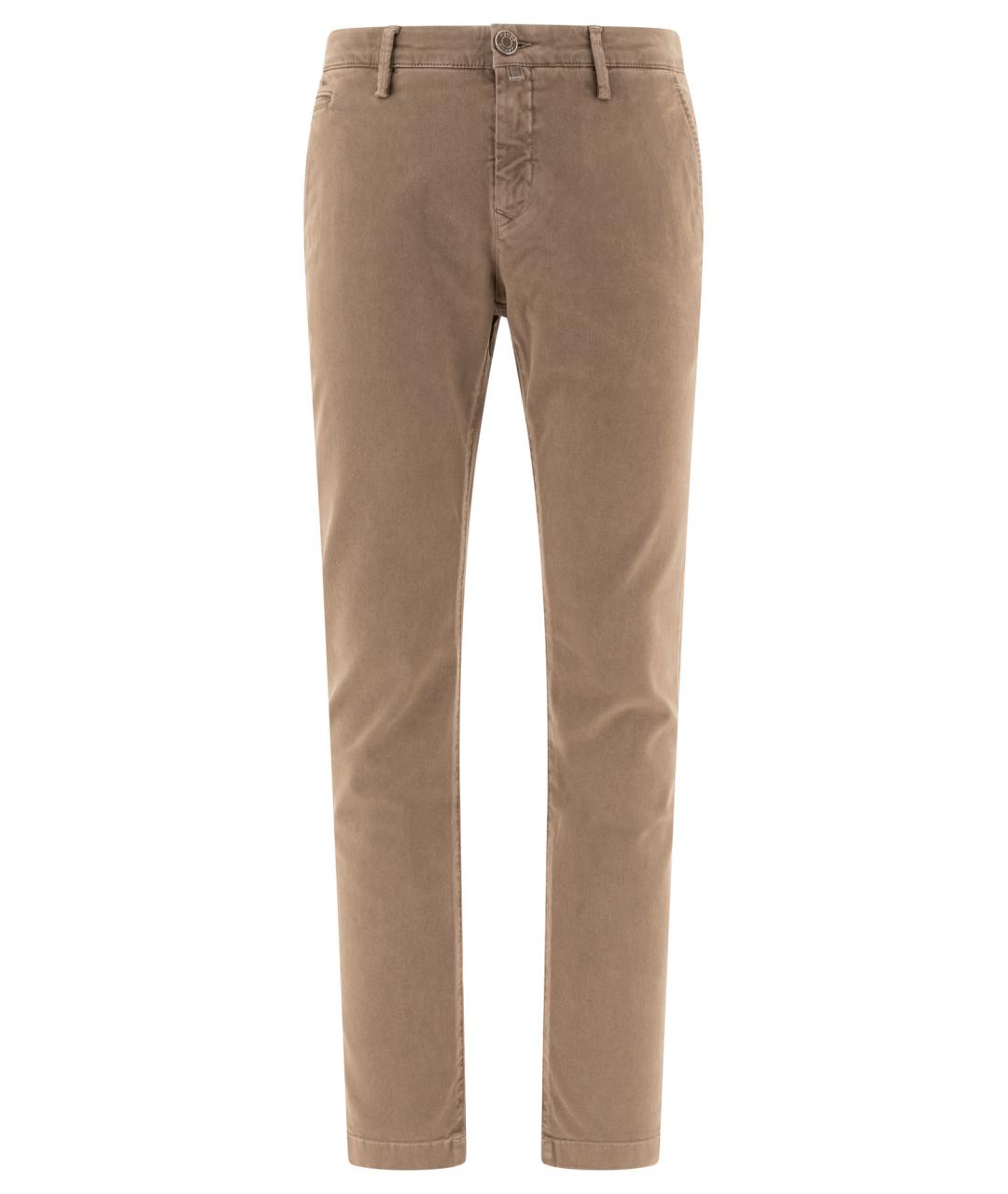JACOB COHEN Бежевые хлопковые повседневные брюки, фото 1