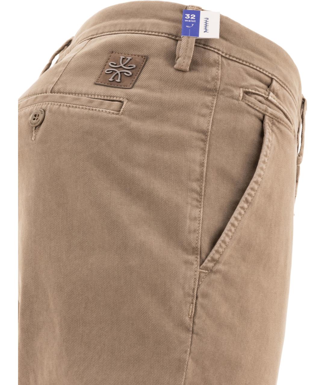 JACOB COHEN Бежевые хлопковые повседневные брюки, фото 4