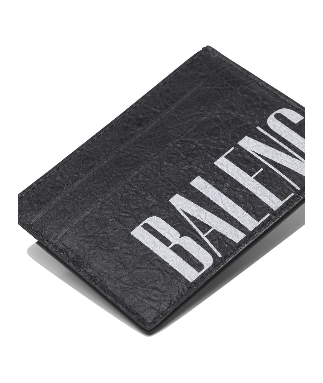 BALENCIAGA Черный кожаный кардхолдер, фото 4