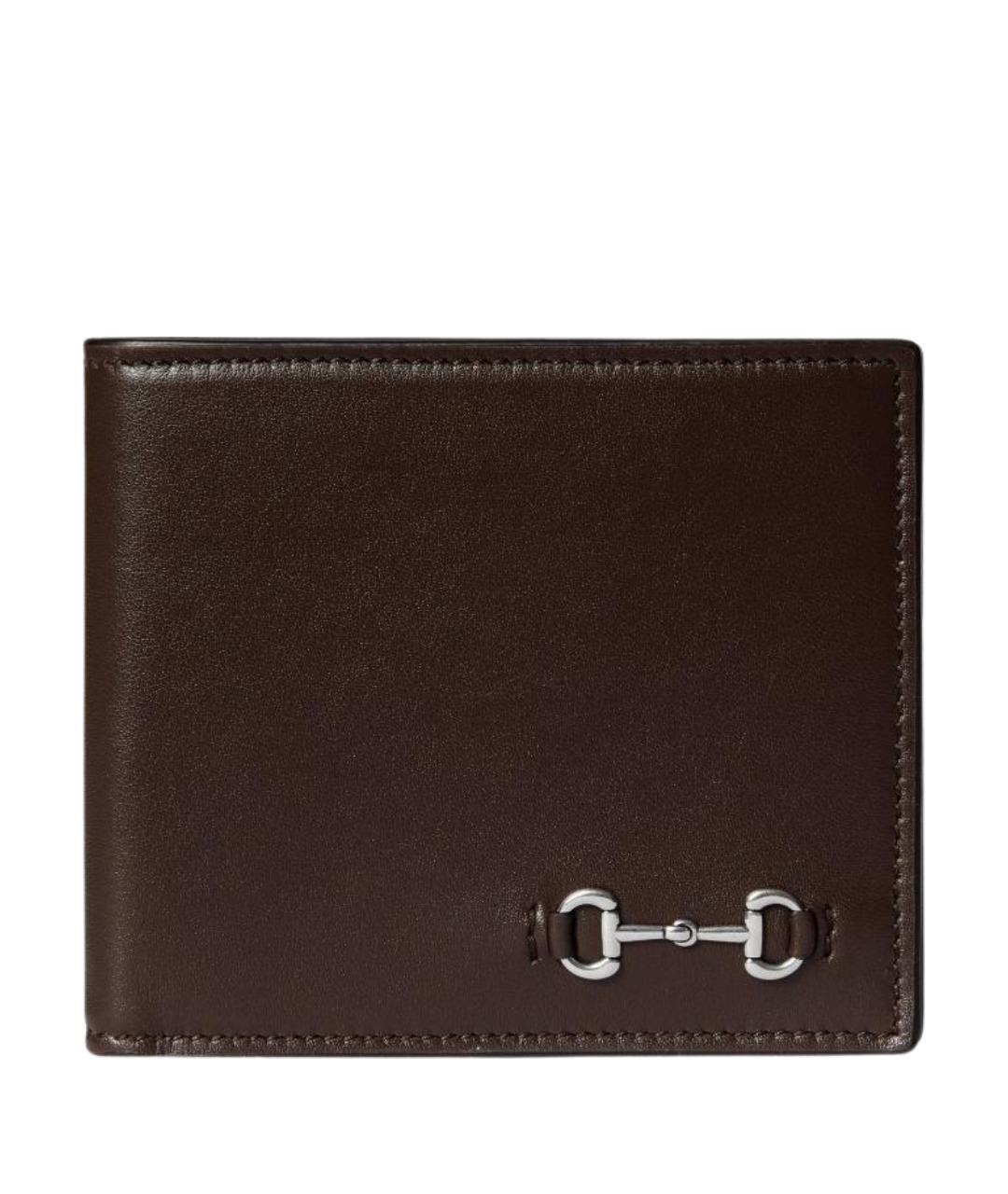 GUCCI Коричневый кожаный кошелек, фото 1