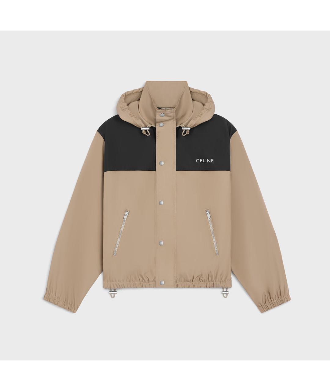 CELINE Бежевая полиэстеровая куртка, фото 1