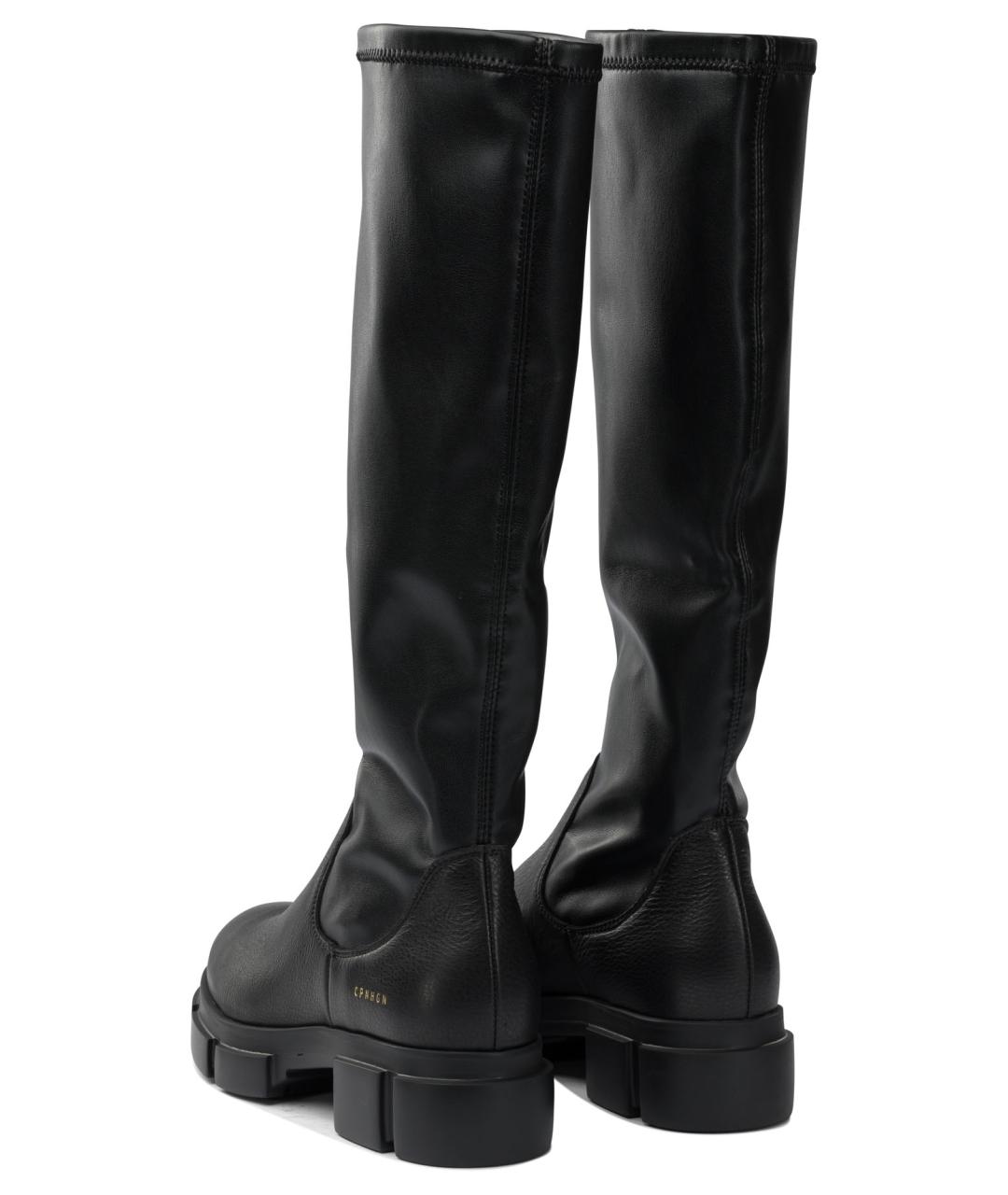 COPENHAGEN Черные кожаные сапоги, фото 4