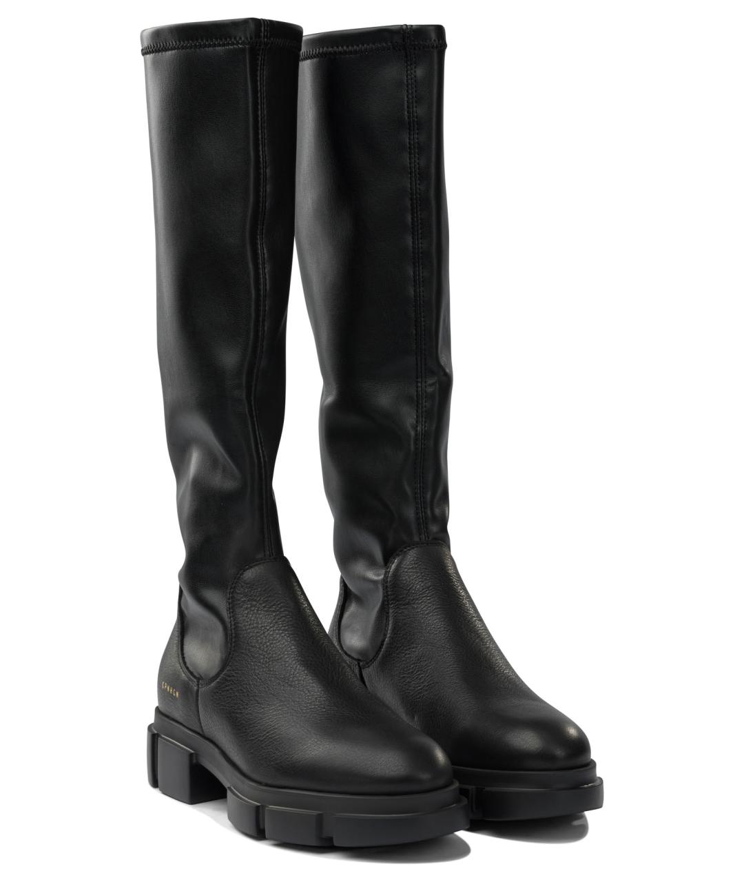 COPENHAGEN Черные кожаные сапоги, фото 2