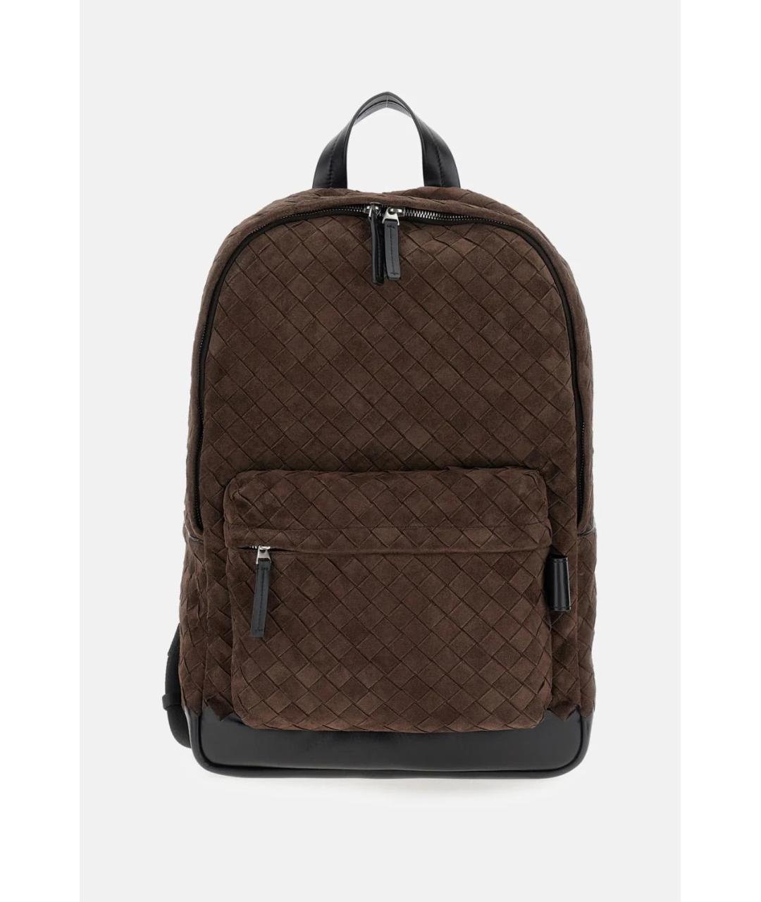BOTTEGA VENETA Коричневый замшевый рюкзак, фото 1