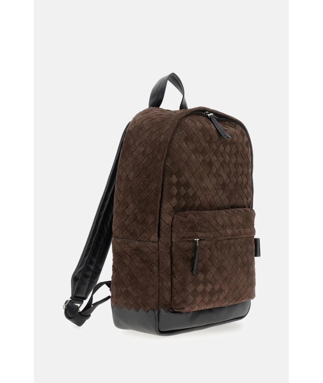BOTTEGA VENETA Коричневый замшевый рюкзак, фото 2