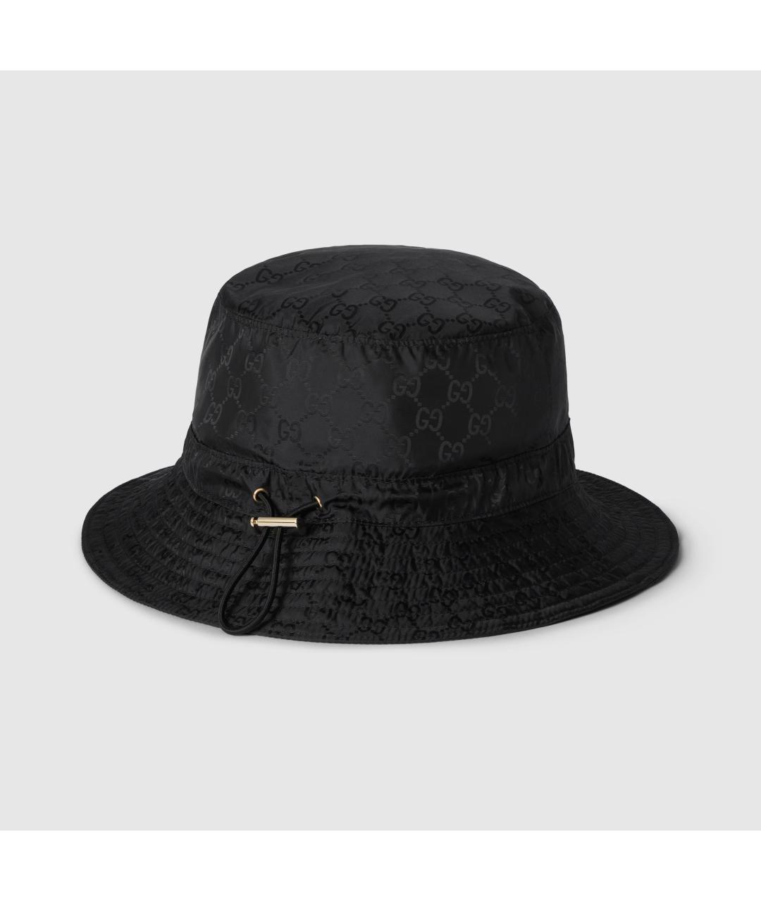 GUCCI Черная синтетическая шляпа, фото 3