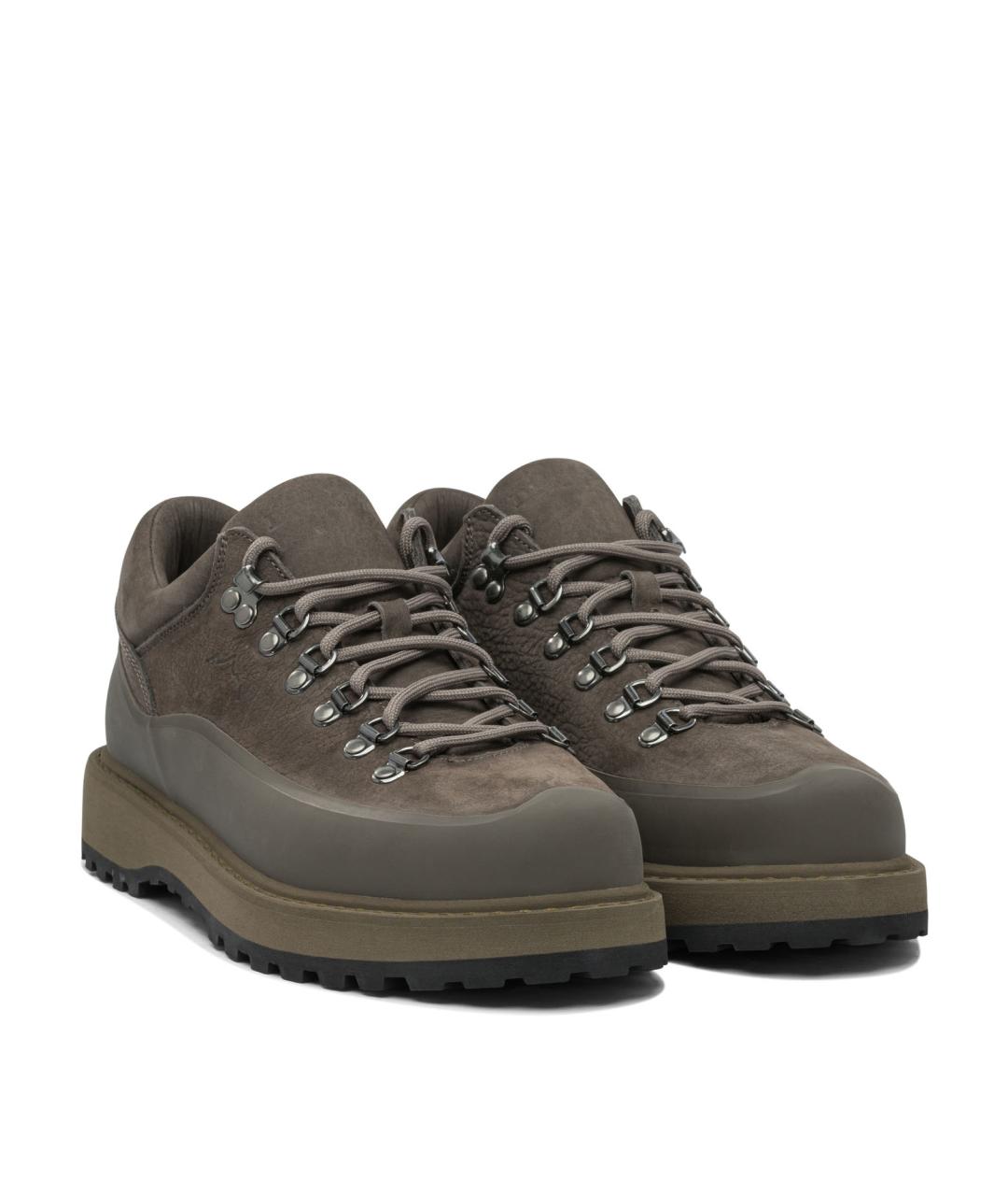 DIEMME Серые замшевые низкие ботинки, фото 2