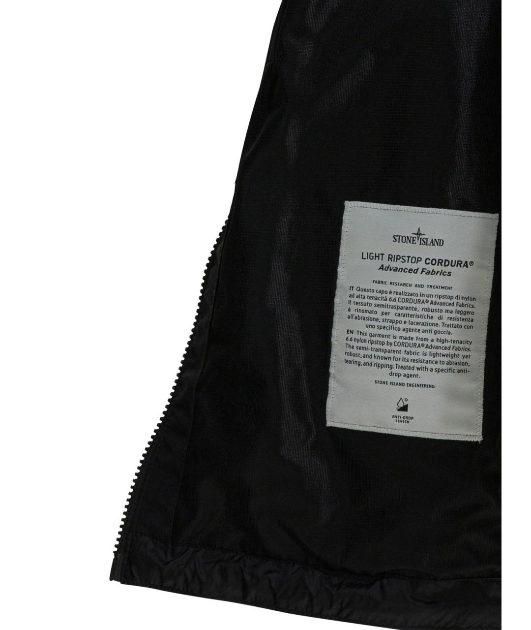 STONE ISLAND Темно-синяя полиамидовая куртка, фото 4