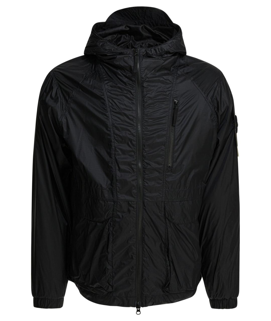 STONE ISLAND Темно-синяя полиамидовая куртка, фото 1